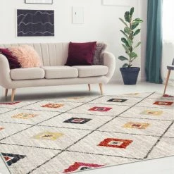Best reviews of ✔️ Miranda Haus Anton Modern Geometric Lattice Area Rug Sandstone 🤩 -Miranda Haus Shop unnamed file 3218