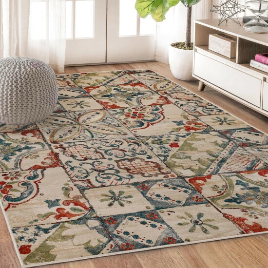 Cheapest π Miranda Haus Lani Teal Rustic Patchwork Polypropylene Indoor Area Rug π― 3 Cheapest π Miranda Haus Lani Teal Rustic Patchwork Polypropylene Indoor Area Rug π―