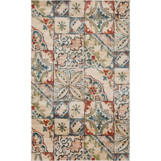 Cheapest π Miranda Haus Lani Teal Rustic Patchwork Polypropylene Indoor Area Rug π― 4 Cheapest π Miranda Haus Lani Teal Rustic Patchwork Polypropylene Indoor Area Rug π― - Image 2