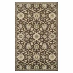 Best Pirce 🎉 Miranda Haus Vintage Floral Polypropylene Indoor Brown Area Rug 🔔 -Miranda Haus Shop unnamed file 3247
