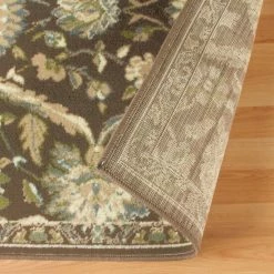 Best Pirce 🎉 Miranda Haus Vintage Floral Polypropylene Indoor Brown Area Rug 🔔 -Miranda Haus Shop unnamed file 3249