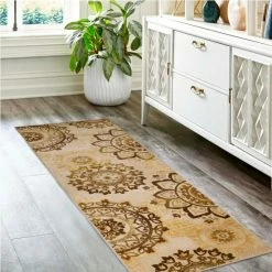 Promo 🥰 Miranda Haus Rivera Printed Non-Slip Washable Indoor Area Rug 🌟 -Miranda Haus Shop unnamed file 3274