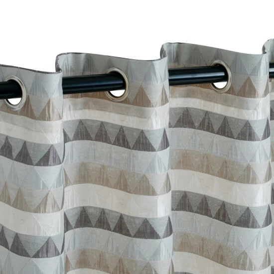 Cheap ๐ Modern Jacquard Sand Semi-Sheer Window Curtain Panels By Miranda Haus โจ 9 Cheap ๐ Modern Jacquard Sand Semi-Sheer Window Curtain Panels By Miranda Haus โจ - Image 7