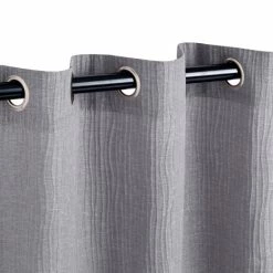 Hot Sale 🤩 Miranda Haus Hebbe Cascade Jacquard Grommet Curtain Panel (Set Of 2) Grey ⭐ -Miranda Haus Shop unnamed file 3299
