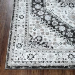 Deals 🔥 Miranda Haus Modern Abstract Polyester Indoor Area Rug Charcoal 🔔 -Miranda Haus Shop unnamed file 3304