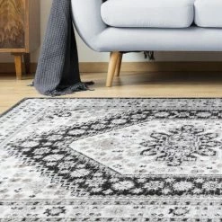 Deals 🔥 Miranda Haus Modern Abstract Polyester Indoor Area Rug Charcoal 🔔 -Miranda Haus Shop unnamed file 3307
