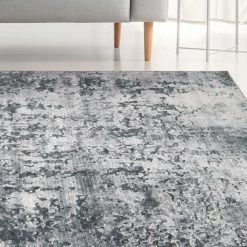 Brand new 💯 Miranda Haus Modern Abstract Power-Loomed Indoor Area Rug Cool Grey ✨ -Miranda Haus Shop unnamed file 3315