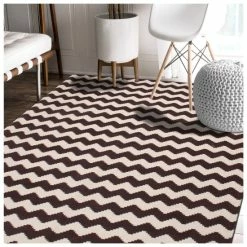 Cheapest 👏 Miranda Haus Chevron Modern Geometric Indoor Area Rug Collection Chocolate 🧨 -Miranda Haus Shop unnamed file 3336