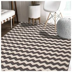 Cheapest 👏 Miranda Haus Chevron Modern Geometric Indoor Area Rug Collection Chocolate 🧨 -Miranda Haus Shop unnamed file 3337