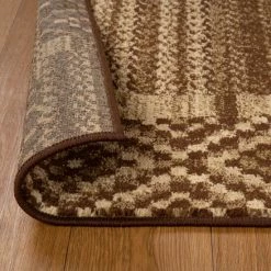 Buy ✨ Miranda Haus Modern Block Patchwork Power-Loomed Indoor Area Rug Taupe 🎁 -Miranda Haus Shop unnamed file 3360