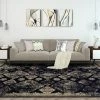Best Sale 😉 Miranda Haus Modern Distressed Damask Polypropylene Indoor Area Rug Black 🧨 -Miranda Haus Shop unnamed file 339