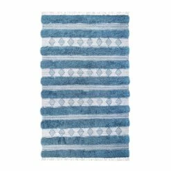 New 🥰 Miranda Haus Striped Rustic Diamond Handmade Wool Indoor Area Rug With Cotton Backing And Fringes Black 🔔 -Miranda Haus Shop unnamed file 3392