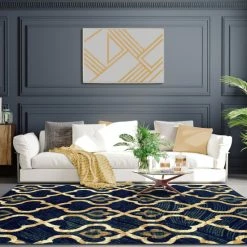 Top 10 ⭐ Miranda Haus Brighton Modern Trellis Indoor Area Rug Collection Cream ⭐
