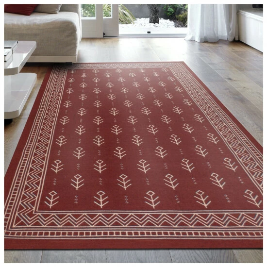 Flash Sale ๐ฏ Miranda Haus Royal Club Geometric Southwestern Area Rug Collection Burgundy ๐ 4 Flash Sale ๐ฏ Miranda Haus Royal Club Geometric Southwestern Area Rug Collection Burgundy ๐ - Image 2