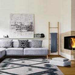 Promo 👏 Miranda Haus Modern Farmhouse Trellis Handmade Wool Indoor Area Rug With Cotton Backing And Fringes Charcoal 🔔 -Miranda Haus Shop unnamed file 3415