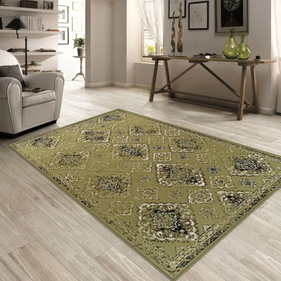 Best Sale π Miranda Haus Modern Distressed Damask Polypropylene Indoor Area Rug Black 𧨠8 Best Sale π Miranda Haus Modern Distressed Damask Polypropylene Indoor Area Rug Black 𧨠- Image 6