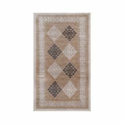 Wholesale 😉 Miranda Haus Floral Medallion Sculpted High-Low Pile Polyester Area Rug Brown/beige 🛒 -Miranda Haus Shop unnamed file 3444