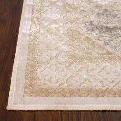 Wholesale 😉 Miranda Haus Floral Medallion Sculpted High-Low Pile Polyester Area Rug Brown/beige 🛒 -Miranda Haus Shop unnamed file 3445