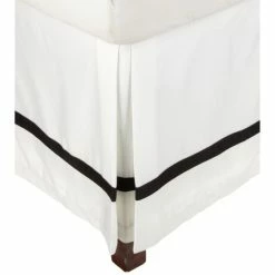 Cheapest ⭐ Miranda Haus Hotel 300 Thread Count Cotton 15-inch Drop Bed 👗 Skirt White/chocolate 🥰 -Miranda Haus Shop unnamed file 3453