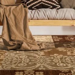 Cheap 🧨 Miranda Haus Floral Geometric Blocks Power-Loomed Indoor Area Rug Beige 🎉 -Miranda Haus Shop unnamed file 3477