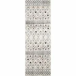 Promo 🤩 Miranda Haus Brent Diamond Trellis Slate Indoor Bohemian Area Rug ⭐ -Miranda Haus Shop unnamed file 3484