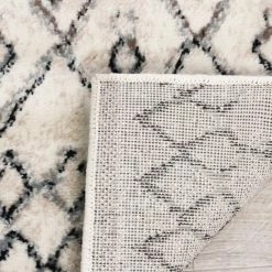 Promo 🤩 Miranda Haus Brent Diamond Trellis Slate Indoor Bohemian Area Rug ⭐ -Miranda Haus Shop unnamed file 3486