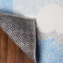 Discount 🎁 Miranda Haus World Traveler Helicopter Polyester Indoor Kids' Area Rug Cerulean Blue 🎉 -Miranda Haus Shop unnamed file 3494