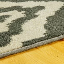 Brand new 🎁 Miranda Haus Diamond Modern Geometric Indoor Area Rug Collection Baby Blue ⭐ -Miranda Haus Shop unnamed file 3511