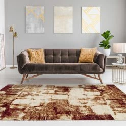 Best reviews of 🌟 Miranda Haus Modern Distressed Abstract Polypropylene Indoor Area Rug Ivory ❤️ -Miranda Haus Shop unnamed file 3558