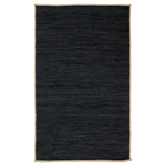 Brand new π Miranda Haus Hand-Woven Firma Leather Cotton And Jute Area Rug Steel Blue π― 5 Brand new π Miranda Haus Hand-Woven Firma Leather Cotton And Jute Area Rug Steel Blue π― - Image 3