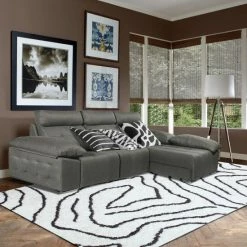 Best deal ✔️ Miranda Haus Carelton Geometric Abstract Indoor Area Rug Collection White/grey ✔️ -Miranda Haus Shop unnamed file 3573