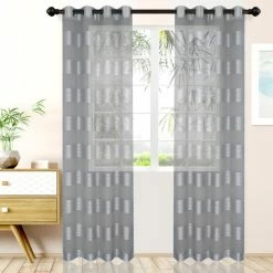 Coupon 🎁 Miranda Haus Alzane Rope Sheer Grommet Curtain Panel Set 👏 -Miranda Haus Shop unnamed file 3579
