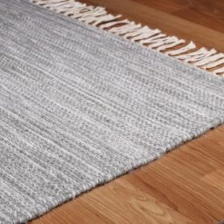 Hot Sale 😉 Miranda Haus Rustic Diamond Bohemian Handmade Wool Indoor Area Rug With Cotton Backing And Fringes Slate 🎁 -Miranda Haus Shop unnamed file 3606