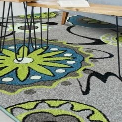 Cheapest 😍 Miranda Haus Lana Modern Floral Indoor Area Rug Collection Grey 💯 -Miranda Haus Shop unnamed file 3637