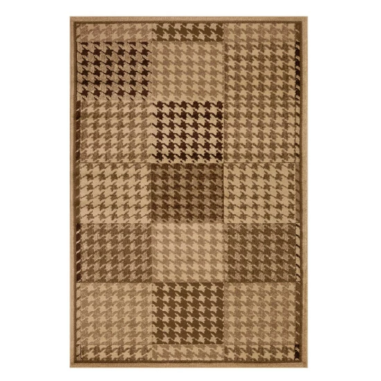 Discount π Miranda Haus Abstract Checkered Border Power-Loomed Indoor Area Rug Beige π 4 Discount π Miranda Haus Abstract Checkered Border Power-Loomed Indoor Area Rug Beige π - Image 2
