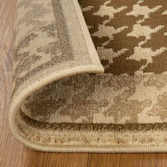 Discount π Miranda Haus Abstract Checkered Border Power-Loomed Indoor Area Rug Beige π 5 Discount π Miranda Haus Abstract Checkered Border Power-Loomed Indoor Area Rug Beige π - Image 3