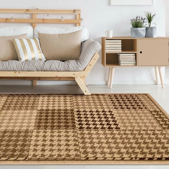Discount π Miranda Haus Abstract Checkered Border Power-Loomed Indoor Area Rug Beige π 7 Discount π Miranda Haus Abstract Checkered Border Power-Loomed Indoor Area Rug Beige π - Image 5