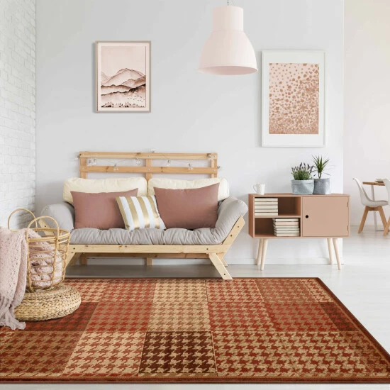 Discount π Miranda Haus Abstract Checkered Border Power-Loomed Indoor Area Rug Beige π 9 Discount π Miranda Haus Abstract Checkered Border Power-Loomed Indoor Area Rug Beige π - Image 7