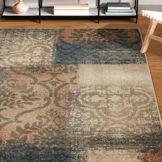 Outlet β Miranda Haus Distressed Abstract Damask Indoor Area Rug Rust π― 8 Outlet β Miranda Haus Distressed Abstract Damask Indoor Area Rug Rust π― - Image 6