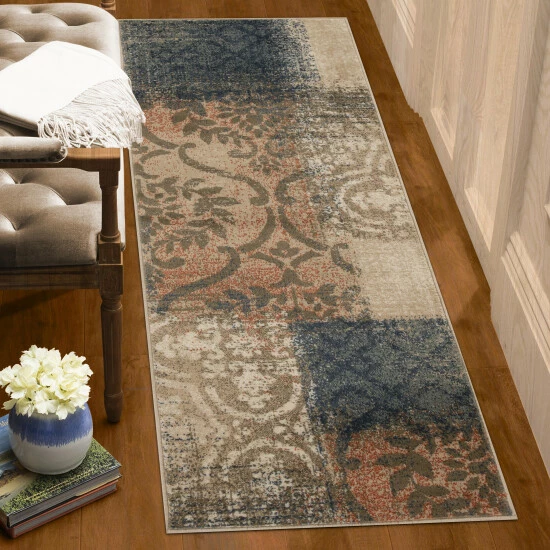 Outlet β Miranda Haus Distressed Abstract Damask Indoor Area Rug Rust π― 9 Outlet β Miranda Haus Distressed Abstract Damask Indoor Area Rug Rust π― - Image 7