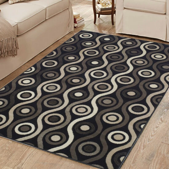 Buy π Miranda Haus Archer Modern Geometric Indoor Area Rug Collection Black π€© 9 Buy π Miranda Haus Archer Modern Geometric Indoor Area Rug Collection Black π€© - Image 7