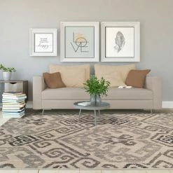 Best Sale 🤩 Miranda Haus Oriental Traditional Damask Polypropylene Indoor Area Rug Light Blue 🛒 -Miranda Haus Shop unnamed file 3698