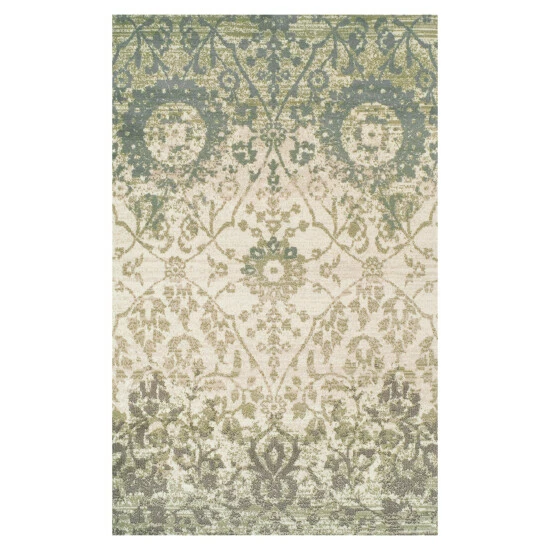 Buy π Miranda Haus Traditional Vintage Floral Polypropylene Indoor Area Rug Ivory π 4 Buy π Miranda Haus Traditional Vintage Floral Polypropylene Indoor Area Rug Ivory π - Image 2