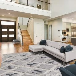 Wholesale 🎁 Miranda Haus Rustic Trellis Handmade Wool Indoor Area Rug With Cotton Backing And Fringes Ivory 👍