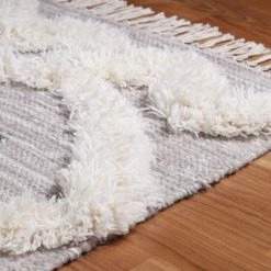 Wholesale 🎁 Miranda Haus Rustic Trellis Handmade Wool Indoor Area Rug With Cotton Backing And Fringes Ivory 👍 -Miranda Haus Shop unnamed file 3719