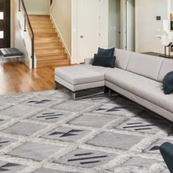 Wholesale 🎁 Miranda Haus Rustic Trellis Handmade Wool Indoor Area Rug With Cotton Backing And Fringes Ivory 👍 -Miranda Haus Shop unnamed file 3720