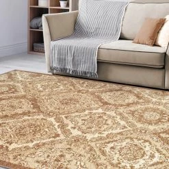 Outlet 🛒 Miranda Haus Hayden Abstract Diamonds Modern Area Rug Collection Brown ✔️ -Miranda Haus Shop unnamed file 3750