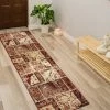 Best Pirce 💯 Miranda Haus Modern Geometric Patchwork Polypropylene Indoor Area Rug Ivory/brown ✔️ -Miranda Haus Shop unnamed file 3777