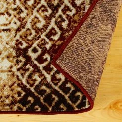 Best Pirce 💯 Miranda Haus Modern Geometric Patchwork Polypropylene Indoor Area Rug Ivory/brown ✔️ -Miranda Haus Shop unnamed file 3780