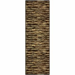 Discount ⌛ Miranda Haus Geometric Modern Abstract Striped Indoor Area Rug Brown 🎁 -Miranda Haus Shop unnamed file 3790